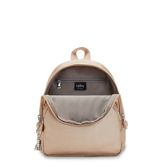 Kipling Paola Small Metallic Rygsække Guld | DK 1600PJ